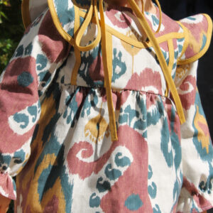 Vestido Ikat Volantes