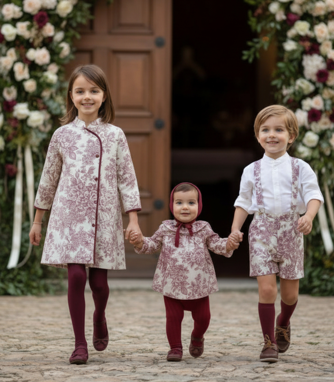 Vestido toile burdeos - Imagen 3