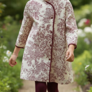 Vestido toile burdeos