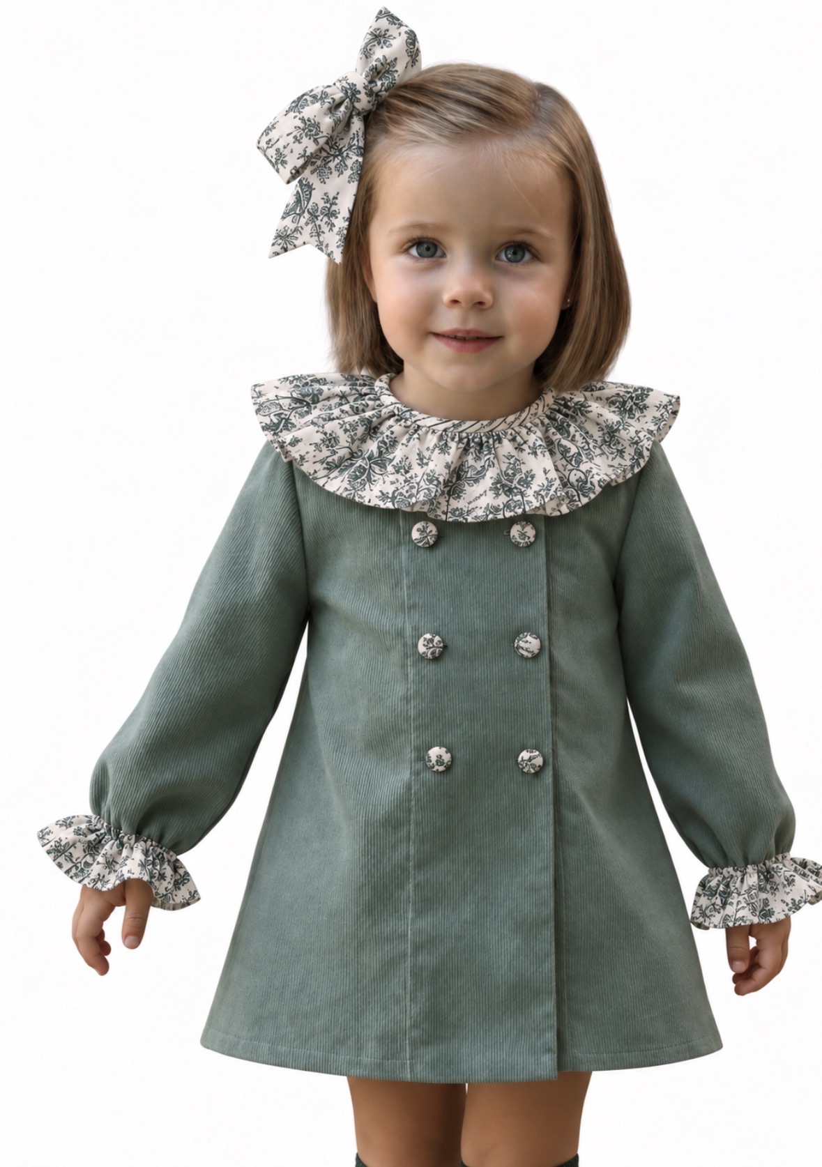Vestido Rioja doble botonadura