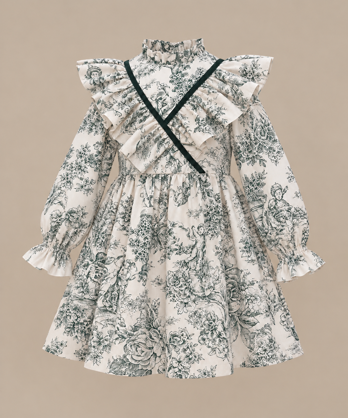 Vestido Rioja Volante